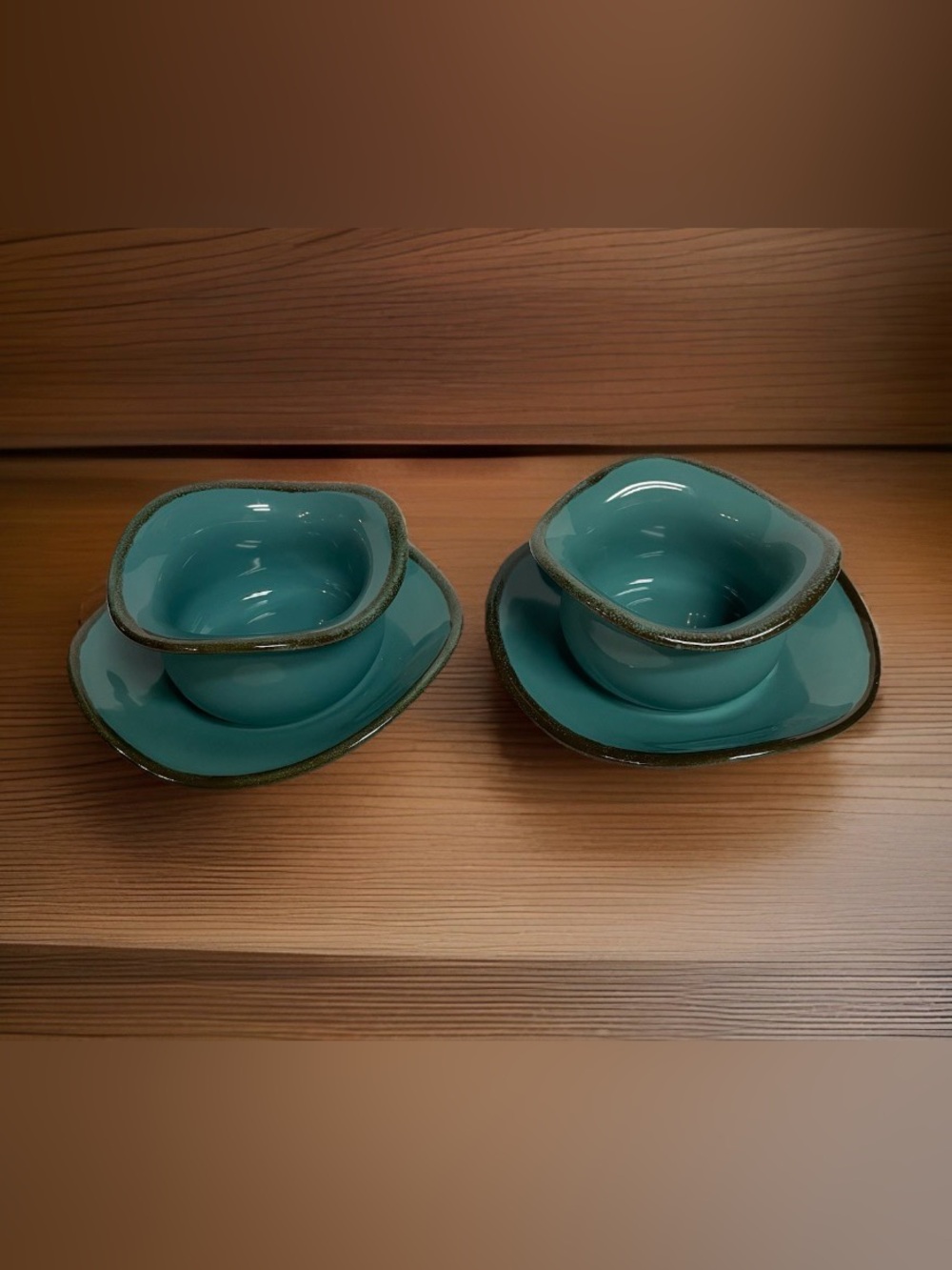 Southern Living at Home Tuscan Toscana Tidbits and Saucers #40787 (Set of 2)